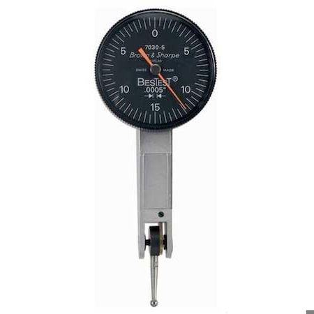 Bns Bestest Dial Test Indicator, Black Dial Face, Lever Type 599-7034-5